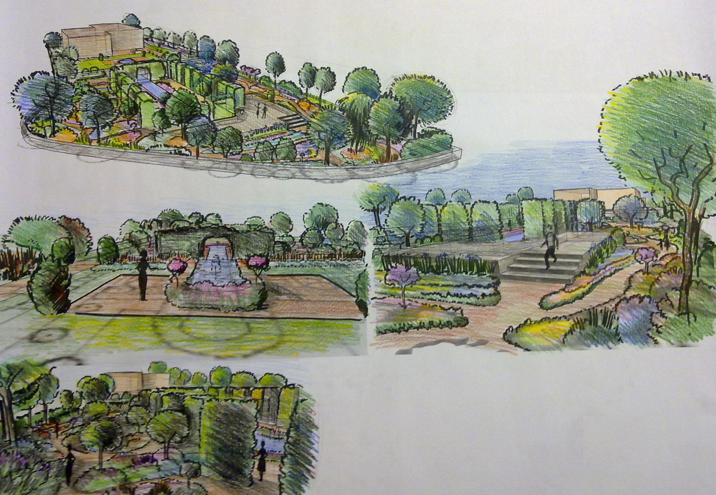 The design of the Mediterranean garden