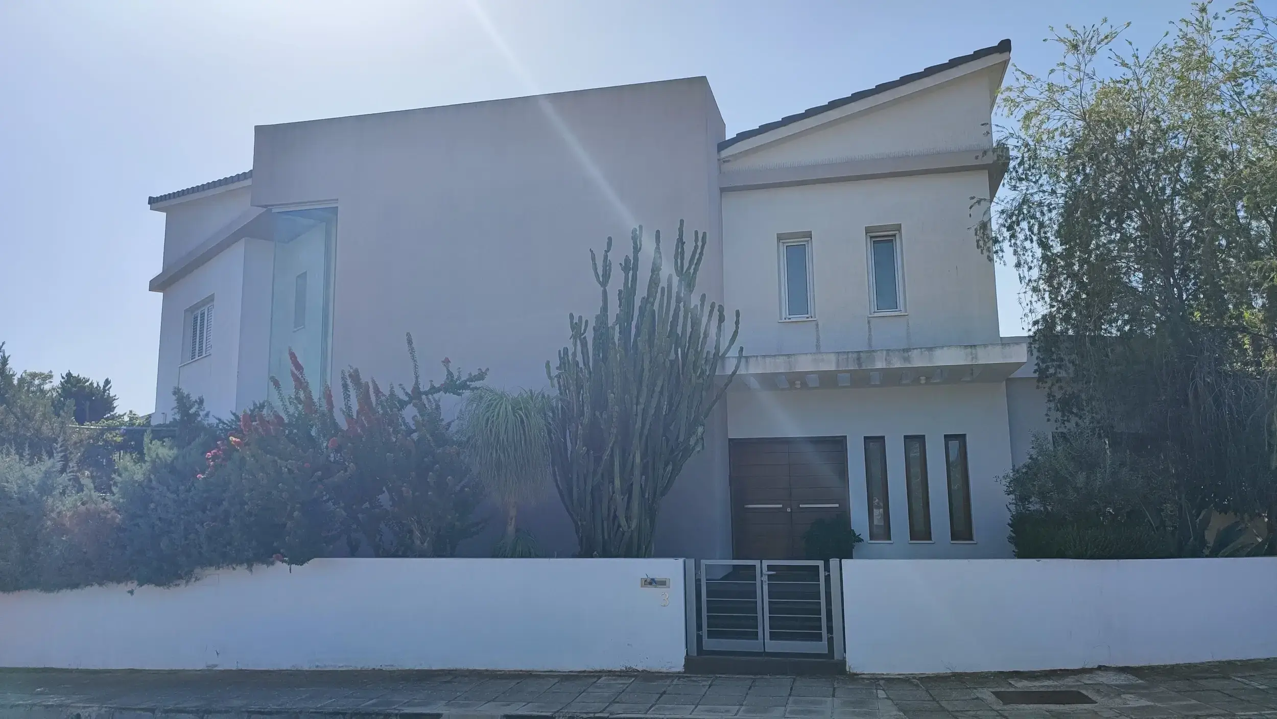 The entrance of the house