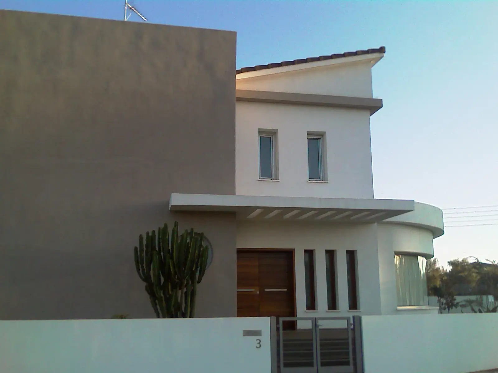 The entrance of the house