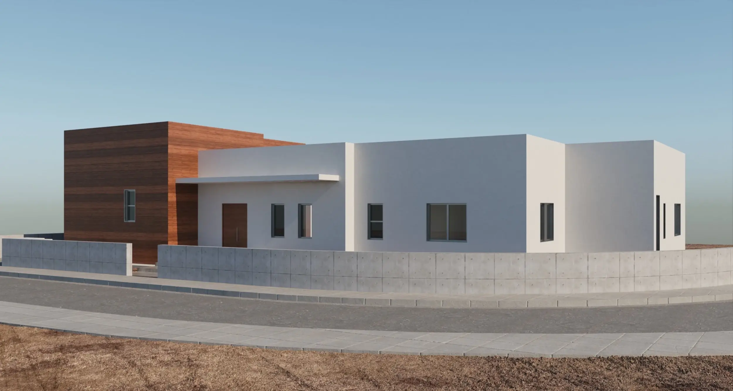 A 3d image of the house