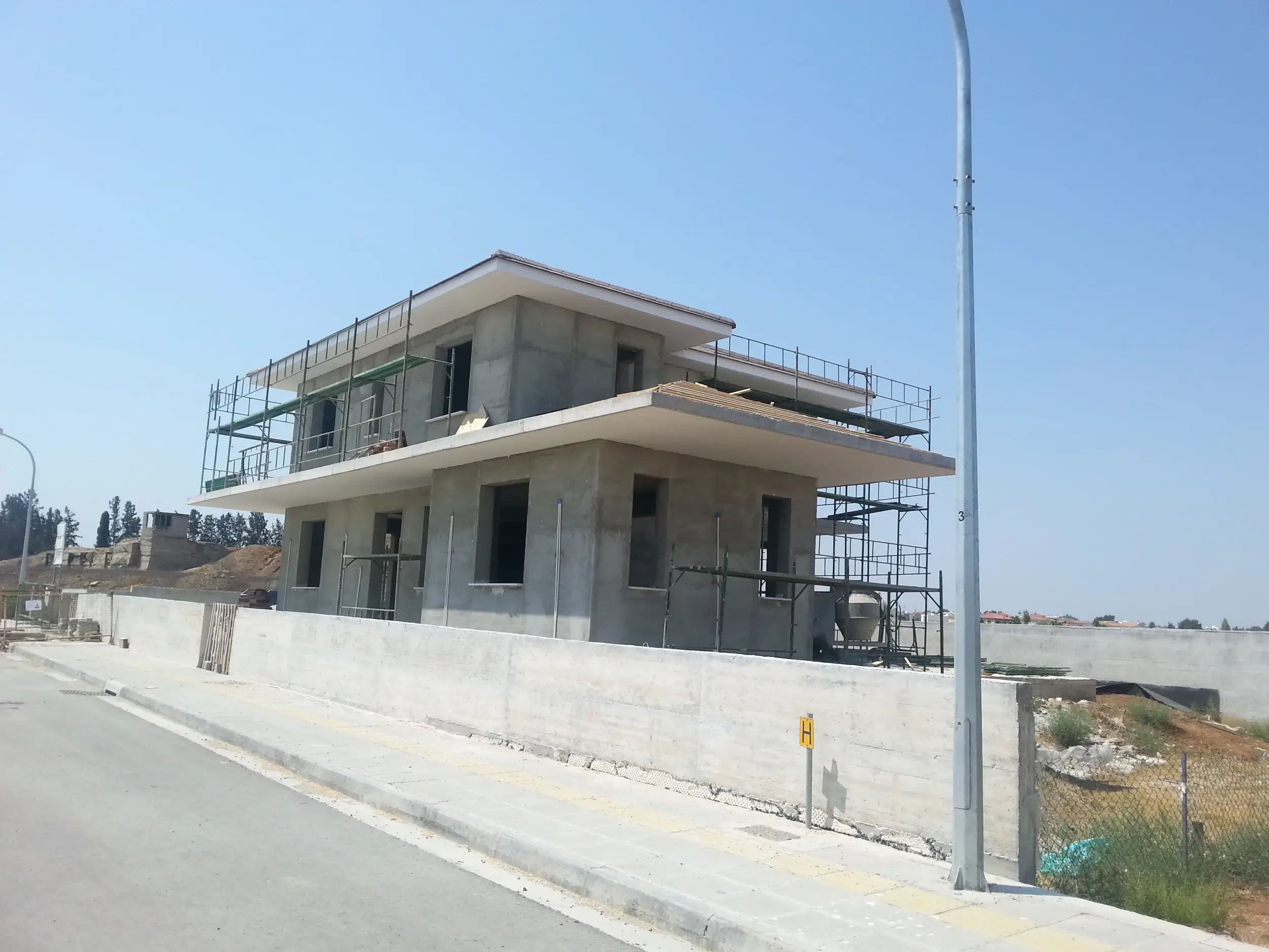 The front side o of the house